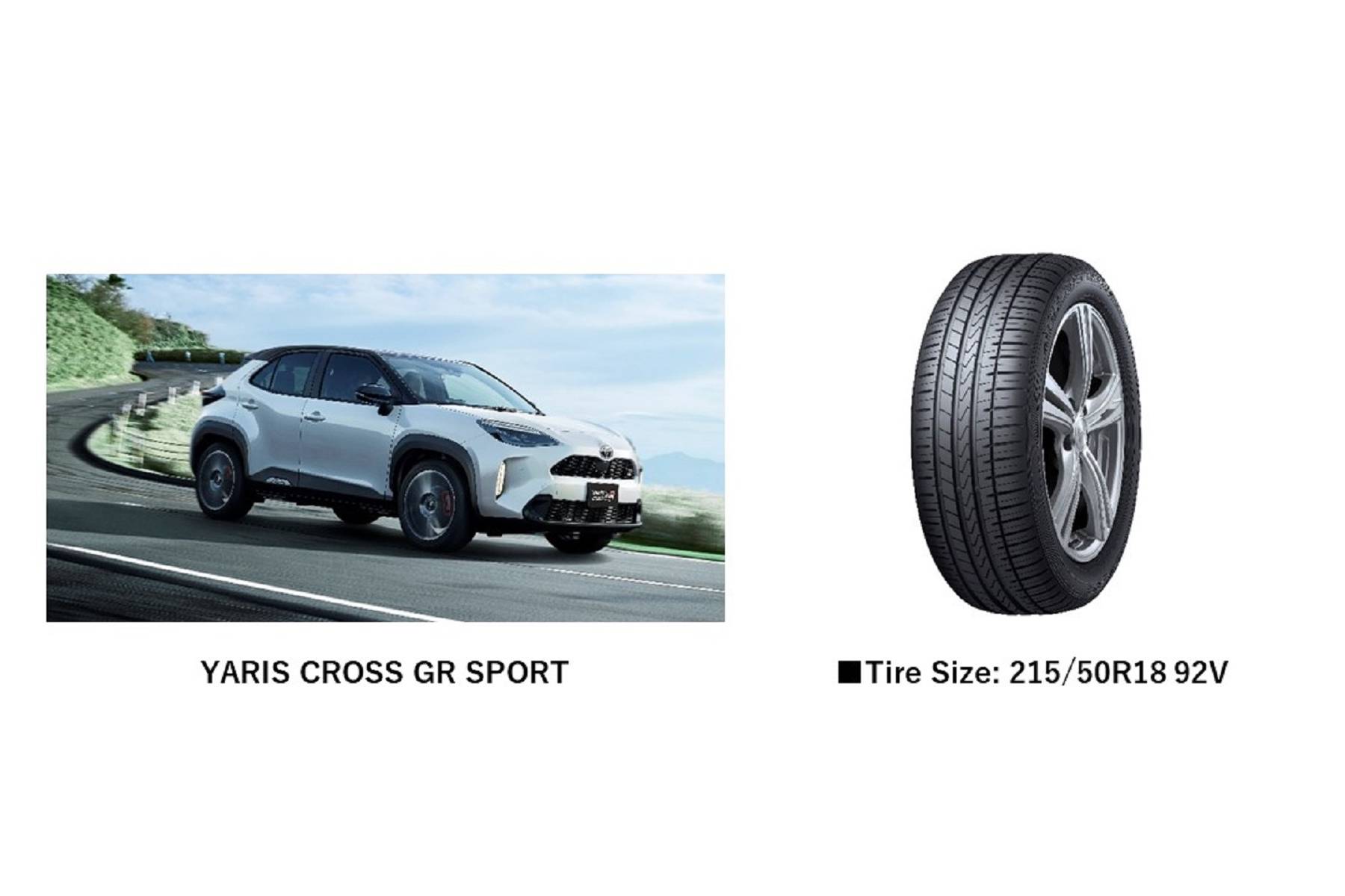 FALKEN “AZENIS FK510 SUV” Selected as Factory Standard Tires for the New  TOYOTA “YARIS CROSS GR SPORT”