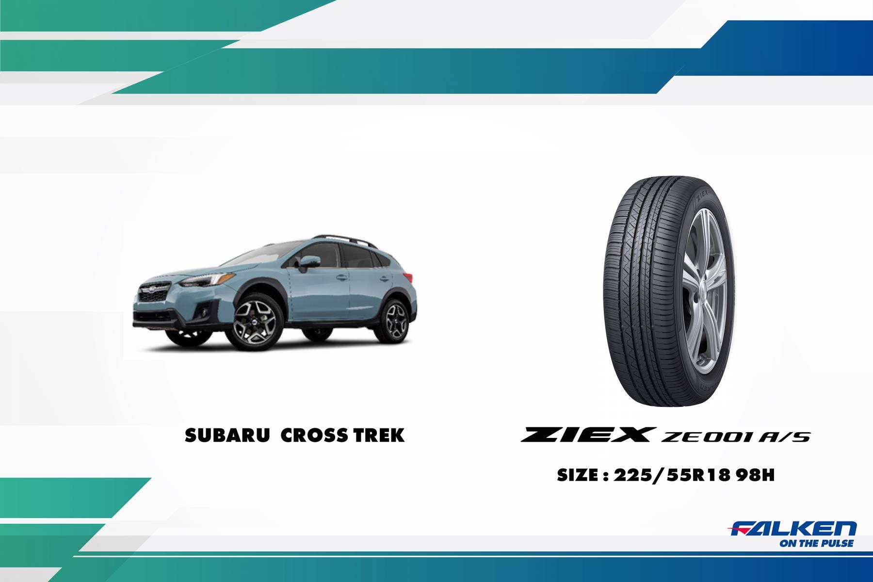 FALKEN ZIEX ZE001 A/Sが株式会社SUBARUの新型CROSSTREKに装着 ...