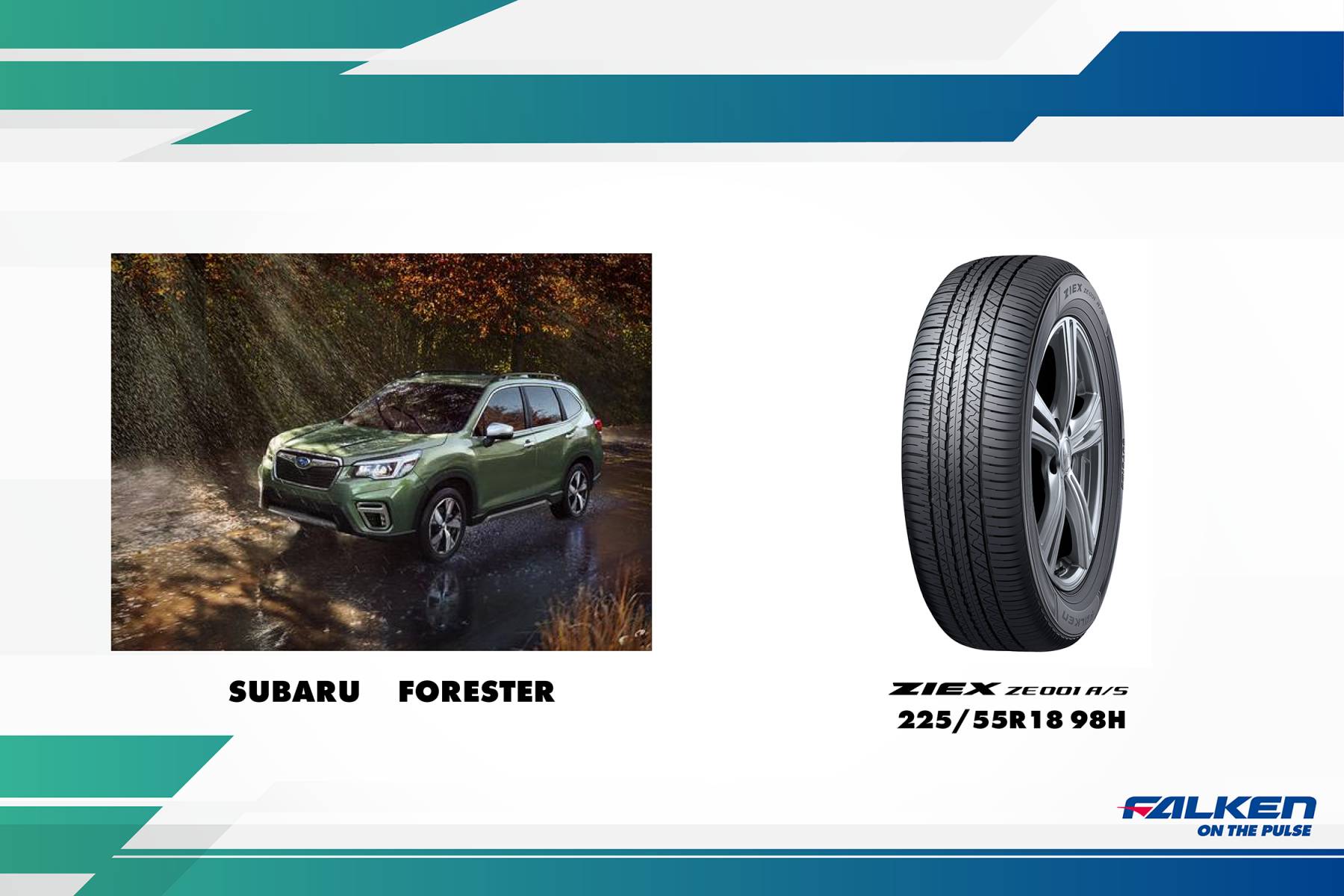 ZIEX ZE001 A/SがSUBARUの新型FORESTERに装着 | FALKEN Global Website