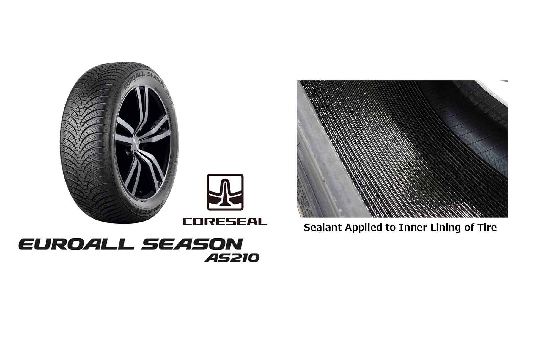 FALKEN EUROALL SEASON AS210 Released in Germany as First Tire to Feature  CORESEAL Technology for the Prevention of Air Leaks | FALKEN Global Website | Autoreifen